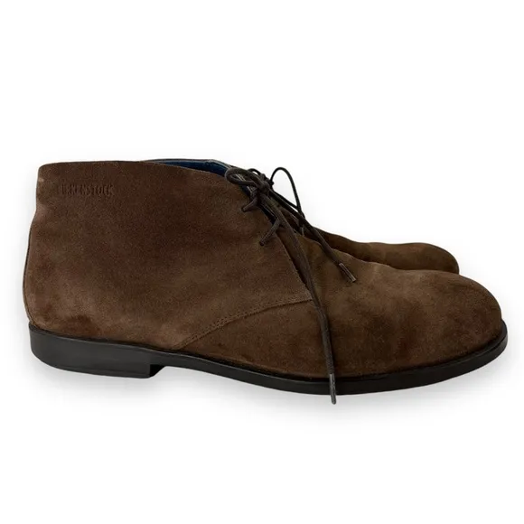 Birkenstock Flen Mocha Brown Suede Leather Lace-Up Ankle Chukka Boot Shoe 13 US