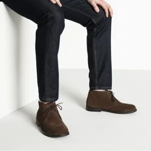 Birkenstock Flen Mocha Brown Suede Leather Lace-Up Ankle Chukka Boot Shoe 13 US