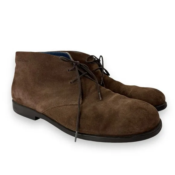 Birkenstock Flen Mocha Brown Suede Leather Lace-Up Ankle Chukka Boot Shoe 13 US
