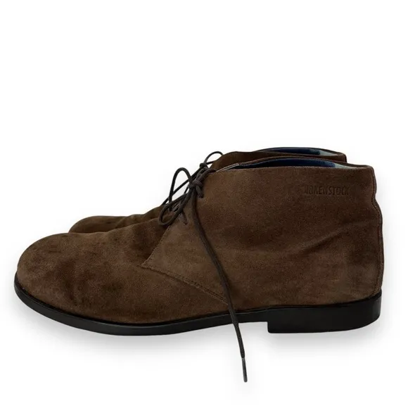 Birkenstock Flen Mocha Brown Suede Leather Lace-Up Ankle Chukka Boot Shoe 13 US