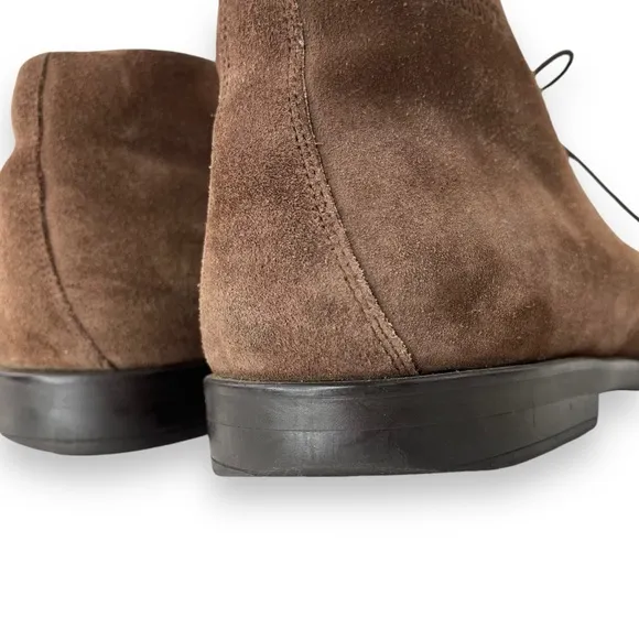 Birkenstock Flen Mocha Brown Suede Leather Lace-Up Ankle Chukka Boot Shoe 13 US