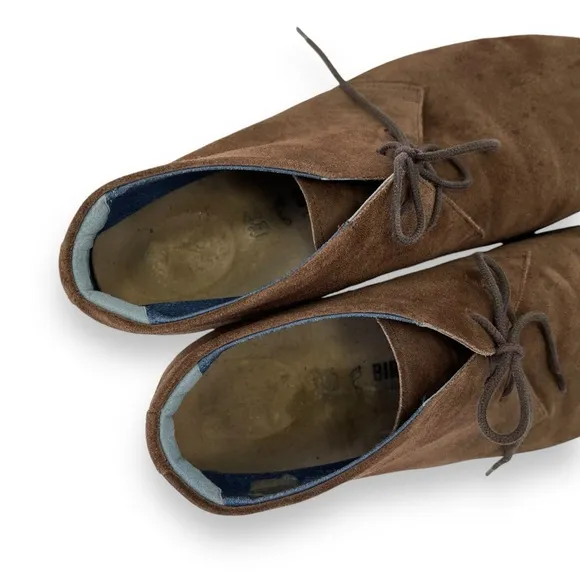 Birkenstock Flen Mocha Brown Suede Leather Lace-Up Ankle Chukka Boot Shoe 13 US