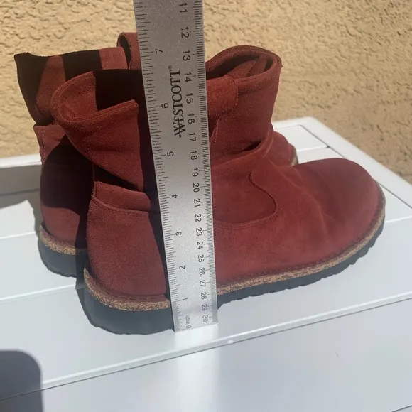 Birkenstock Luton port wine suede boots size 37 L