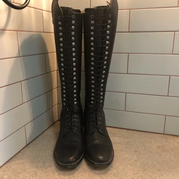 Black Dressage Riding Boots