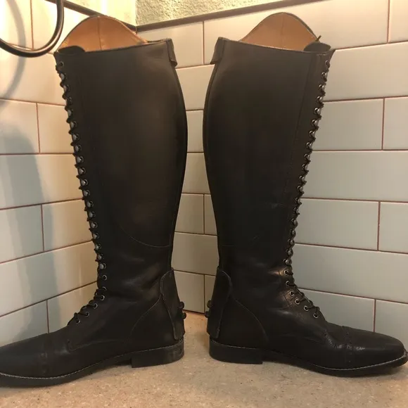 Black Dressage Riding Boots