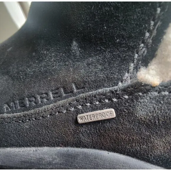 Black Merrell Waterproof Boots Sz 8.5