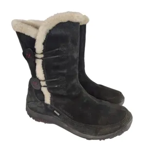 Black Merrell Waterproof Boots Sz 8.5