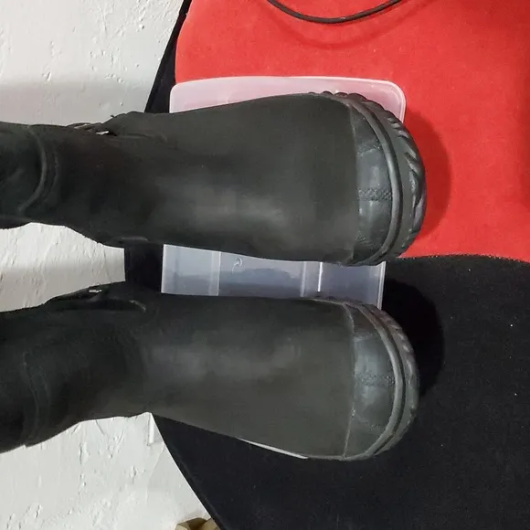 Black Slimpack Slimboot Tall Riding Boots Size 9