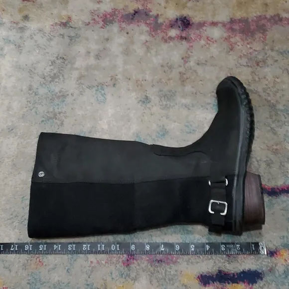 Black Slimpack Slimboot Tall Riding Boots Size 9