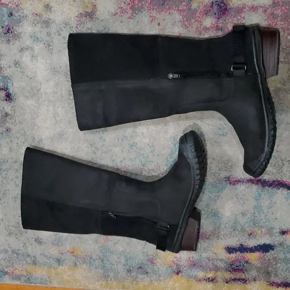 Black Slimpack Slimboot Tall Riding Boots Size 9
