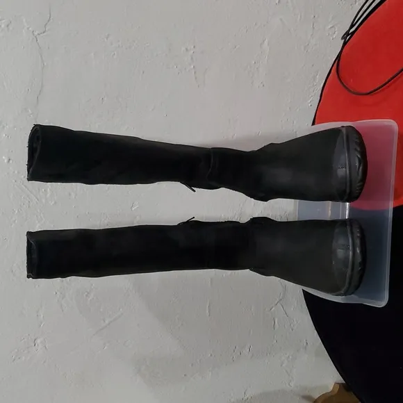 Black Slimpack Slimboot Tall Riding Boots Size 9