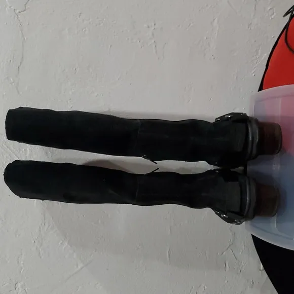 Black Slimpack Slimboot Tall Riding Boots Size 9