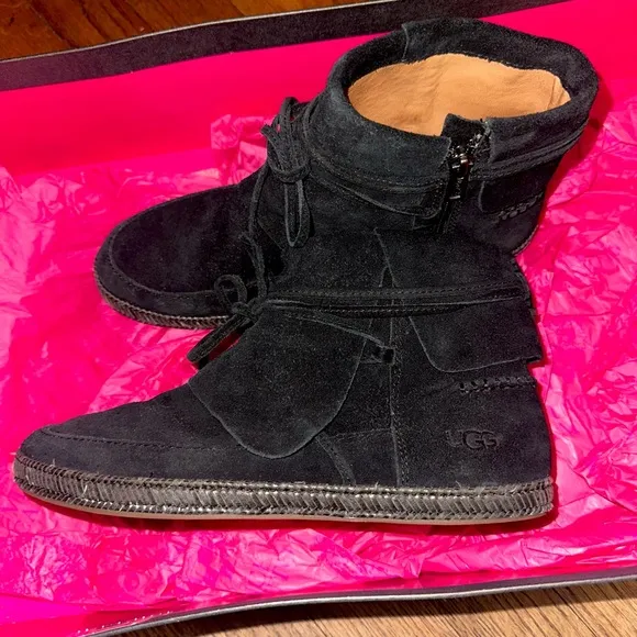 Black Suede Ankle Boots