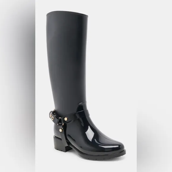 Black Women's Knee-High Waterproof Boots