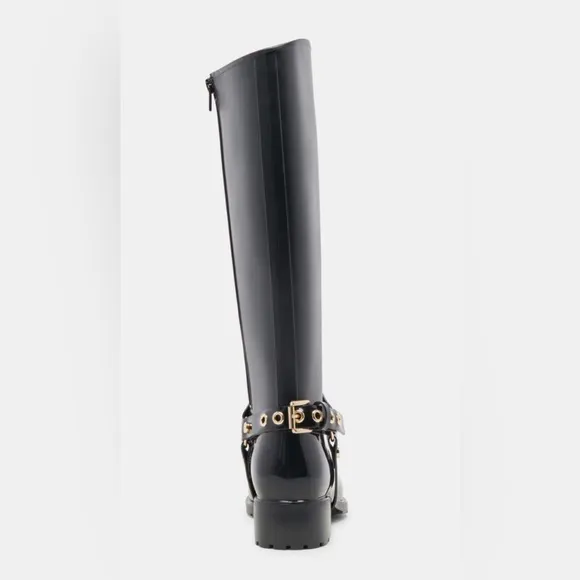 Black Women's Knee-High Waterproof Boots