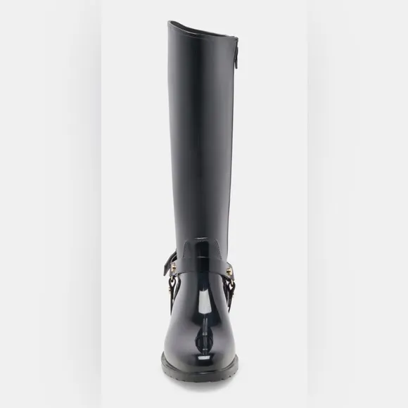 Black Women's Knee-High Waterproof Boots