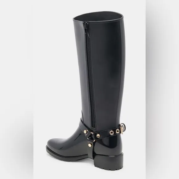 Black Women's Knee-High Waterproof Boots