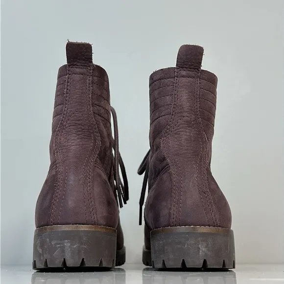 BLACKSTONE OL-22 Fudge Lace Up Combat Boots Size 39(9)