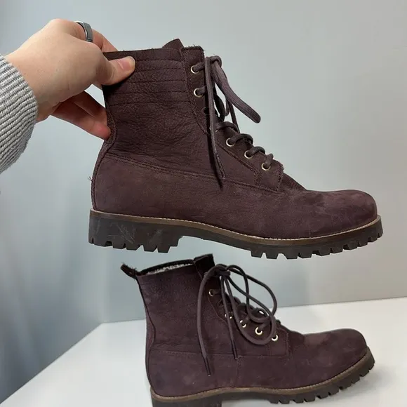 BLACKSTONE OL-22 Fudge Lace Up Combat Boots Size 39(9)
