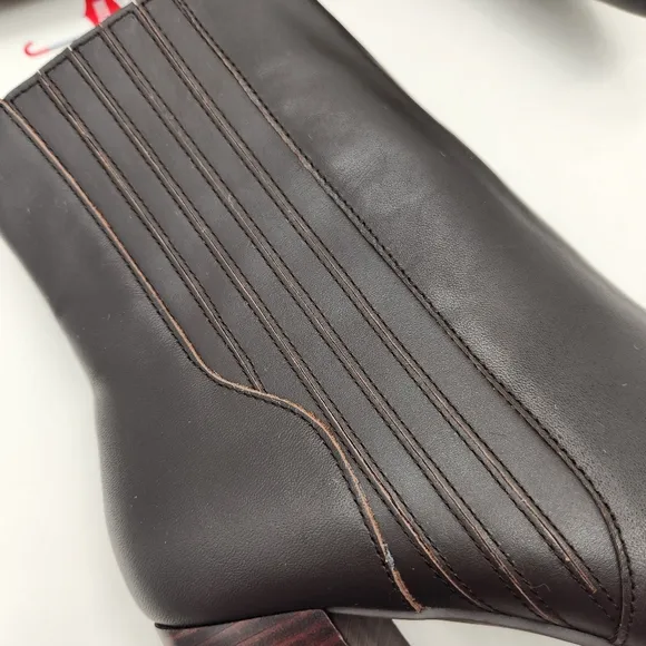 Blondo ankle boots women's 11 brown leather waterproof Indi heel pointy new $160