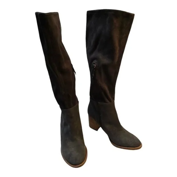 Blondo B6938 635 Nada Suede Knee High Waterproof Boots Gray Size 7.5 New!