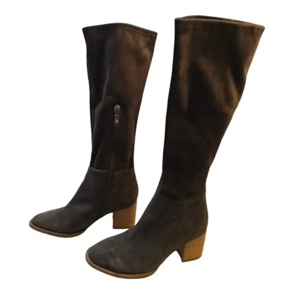 Blondo B6938 635 Nada Suede Knee High Waterproof Boots Gray Size 7.5 New!