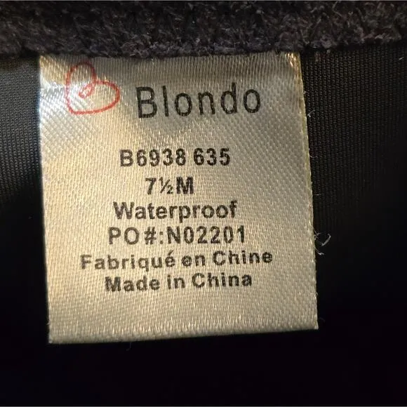 Blondo B6938 635 Nada Suede Knee High Waterproof Boots Gray Size 7.5 New!
