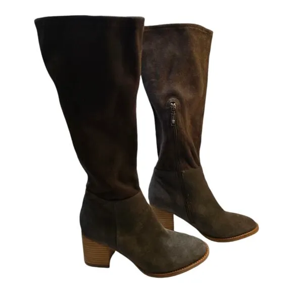 Blondo B6938 635 Nada Suede Knee High Waterproof Boots Gray Size 7.5 New!