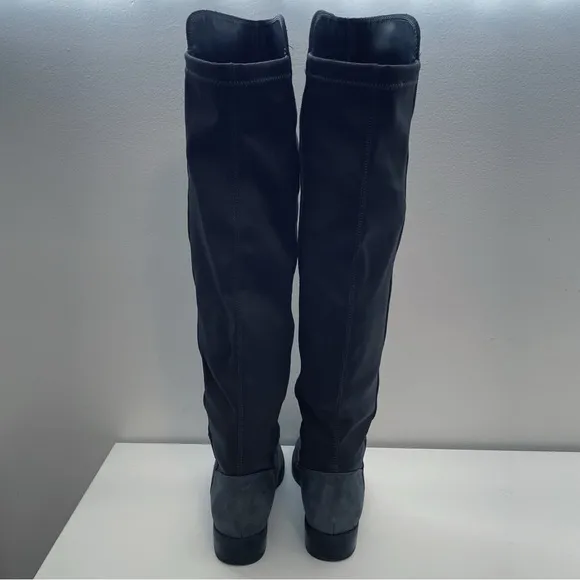 Blondo Ellie Waterproof Suede Riding Boots grey over the knee leather tall 7.5