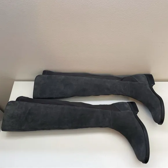 Blondo Ellie Waterproof Suede Riding Boots grey over the knee leather tall 7.5