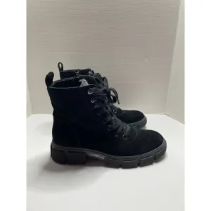 Blondo Perri Waterproof Combat Boots Women's Size 9M Black Suede