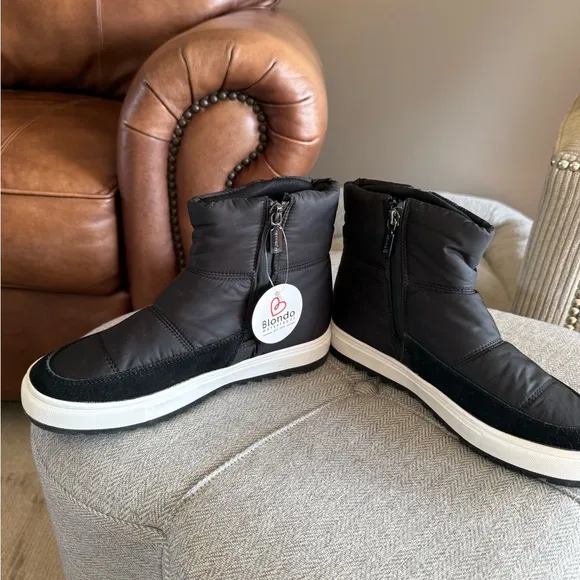 Blondo Samarie Waterproof Quilted Platform Boots - Size 7