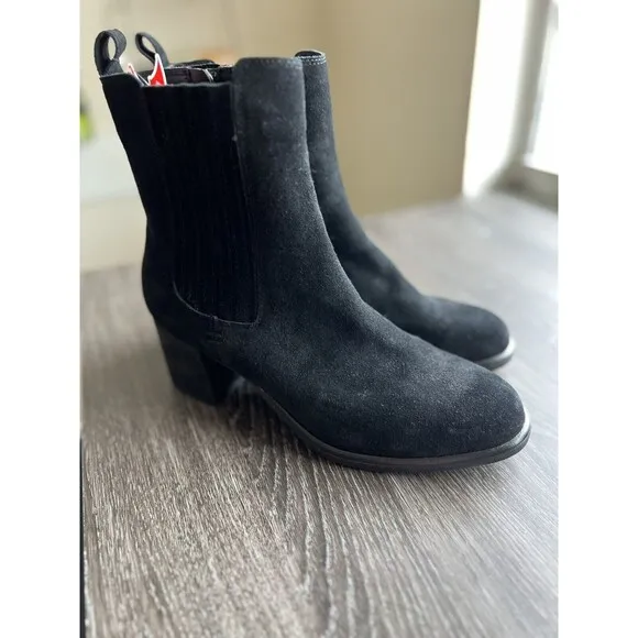 Blondo Sonali Boots Black Suede Waterproof Women’s Size 9.5 New
