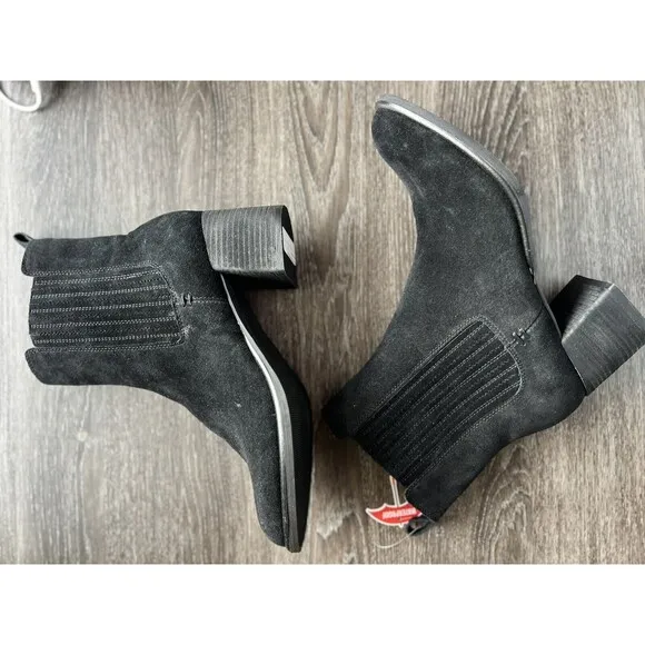 Blondo Sonali Boots Black Suede Waterproof Women’s Size 9.5 New