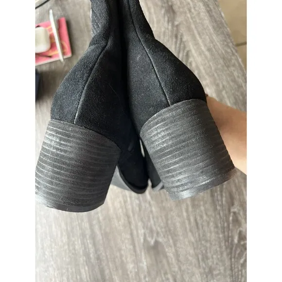 Blondo Sonali Boots Black Suede Waterproof Women’s Size 9.5 New