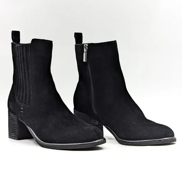 Blondo Sonali Boots Black Suede Waterproof Women’s Size 9.5 New
