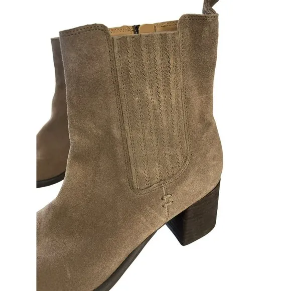 Blondo Sonali Brown Waterproof Ankle Boots Winter Block Heel Sz 8.5 NEW
