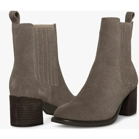 Blondo Sonali Brown Waterproof Ankle Boots Winter Block Heel Sz 8.5 NEW
