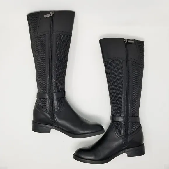 Blondo Tall Leather Enya Riding Boots Black 7