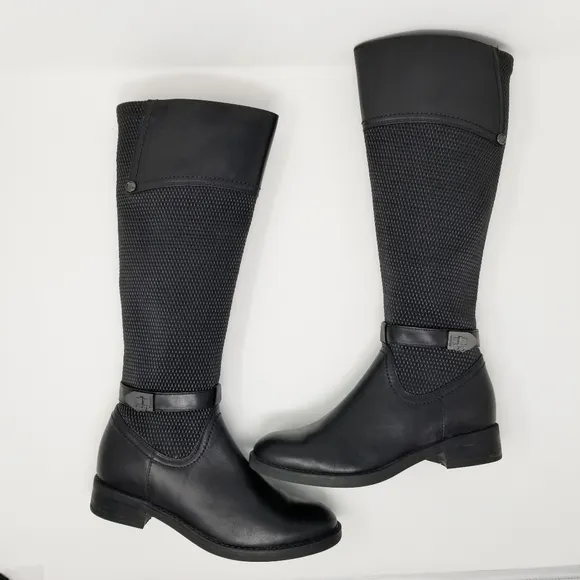 Blondo Tall Leather Enya Riding Boots Black 7