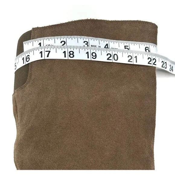 Blondo Tatiana Women's Knee High Boots Taupe Suede Size 10M Waterproof