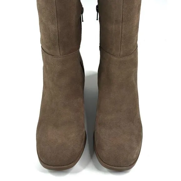 Blondo Tatiana Women's Knee High Boots Taupe Suede Size 10M Waterproof