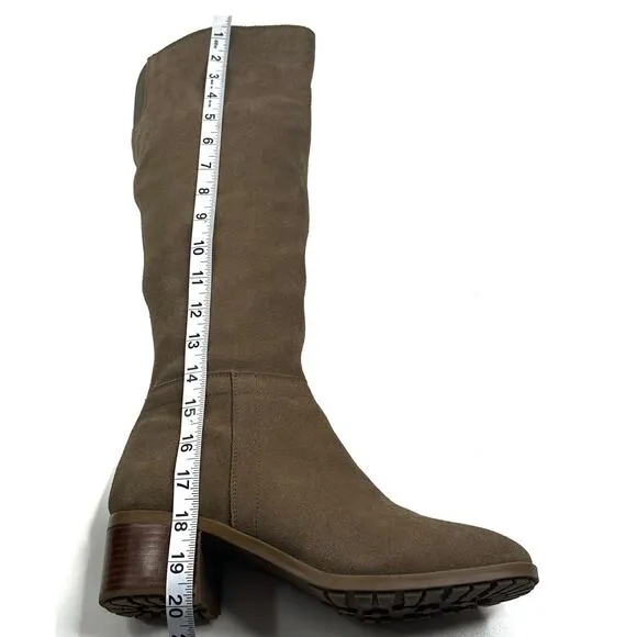 Blondo Tatiana Women's Knee High Boots Taupe Suede Size 10M Waterproof