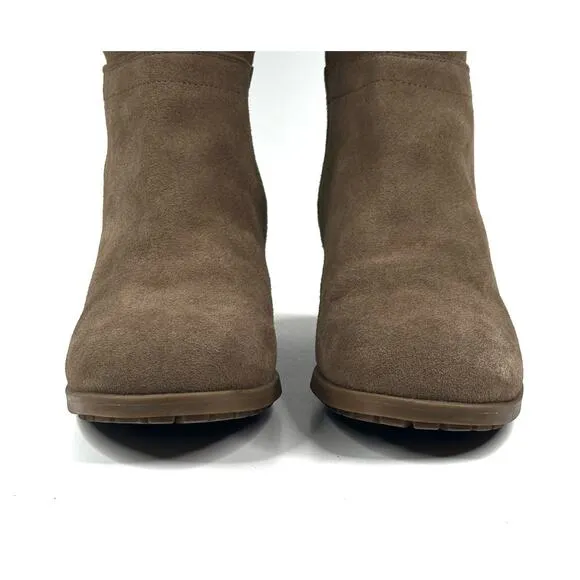 Blondo Tatiana Women's Knee High Boots Taupe Suede Size 10M Waterproof
