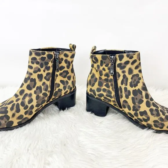 Blondo Waterproof 8.5 M Womens Animal Cheetah Print Leather Elvina Boots