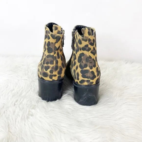 Blondo Waterproof 8.5 M Womens Animal Cheetah Print Leather Elvina Boots