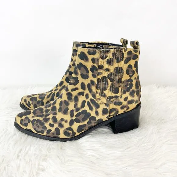 Blondo Waterproof 8.5 M Womens Animal Cheetah Print Leather Elvina Boots