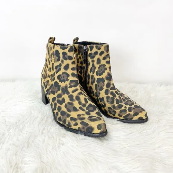 Blondo Waterproof 8.5 M Womens Animal Cheetah Print Leather Elvina Boots