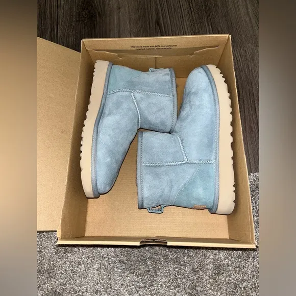 Blue Ugg Mini Boots Size 6 Women’s