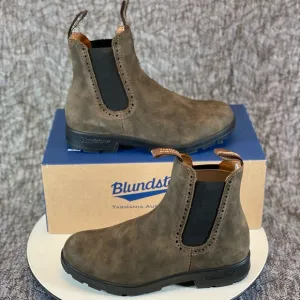 Blundstone 1351 High Top Chelsea Boots Women's 9.5 Rustic Brown
